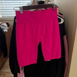 Pink bike shorts